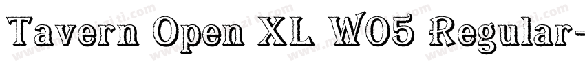 Tavern Open XL W05 Regular字体转换